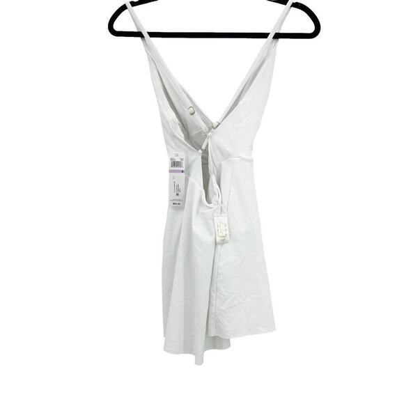 Anne Cole Solid Surplice Swimdress Sleeveless White Size 6 NWT - Picture 8 of 12